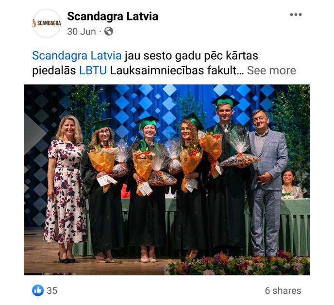 Scandagra sociālo tīklu posts