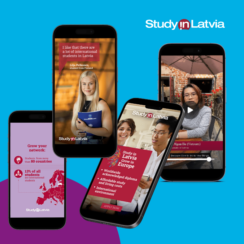 Study in Latvia sociālo tīklu saturs